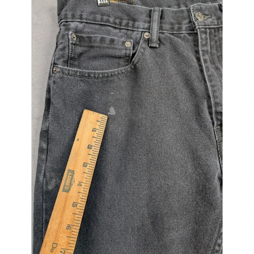 Levi 505 Regular Fit Straight Leg Jeans Black Size‎ 34x32